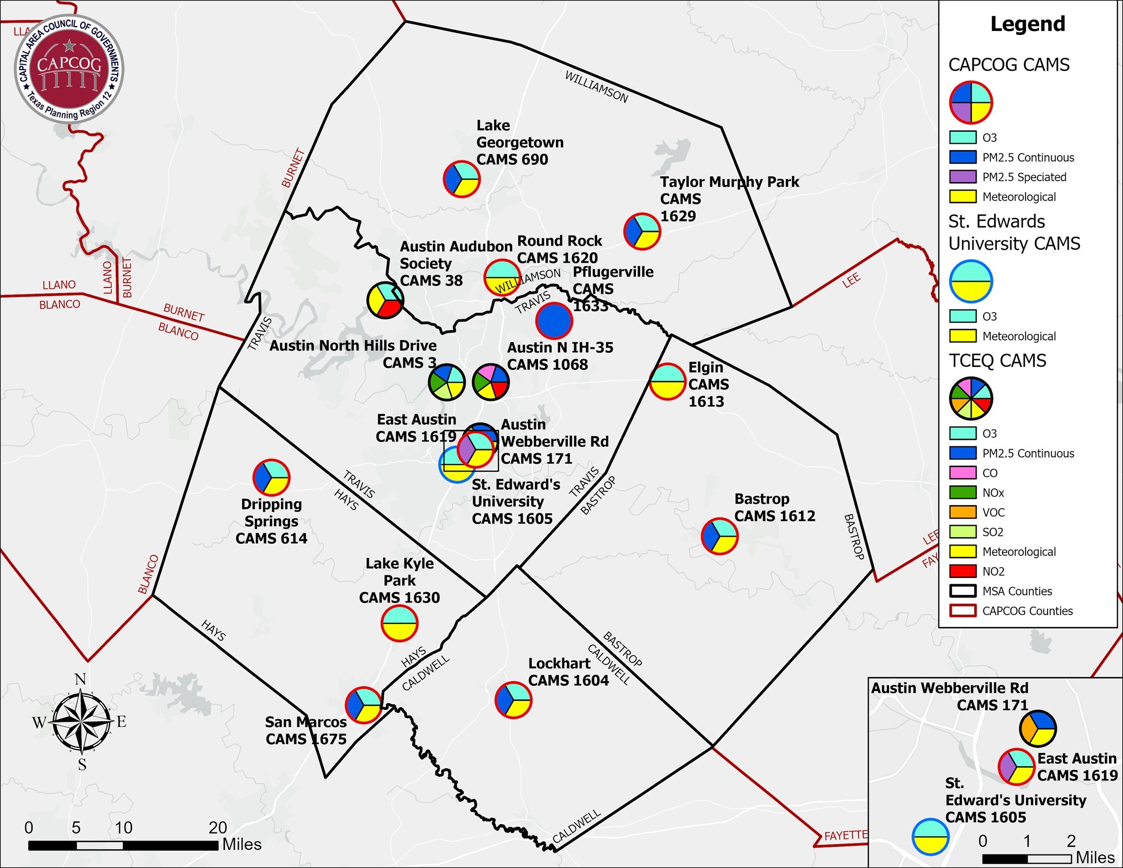 2025 Air Monitoring Map